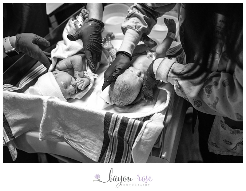 Baton Rouge Birth Photographer Natural Twins AL 50