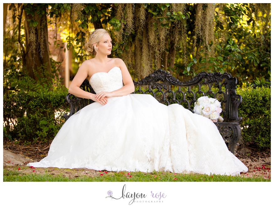 Baton Rouge Bridal Photography at White Oak Rosedown Stephanie 10
