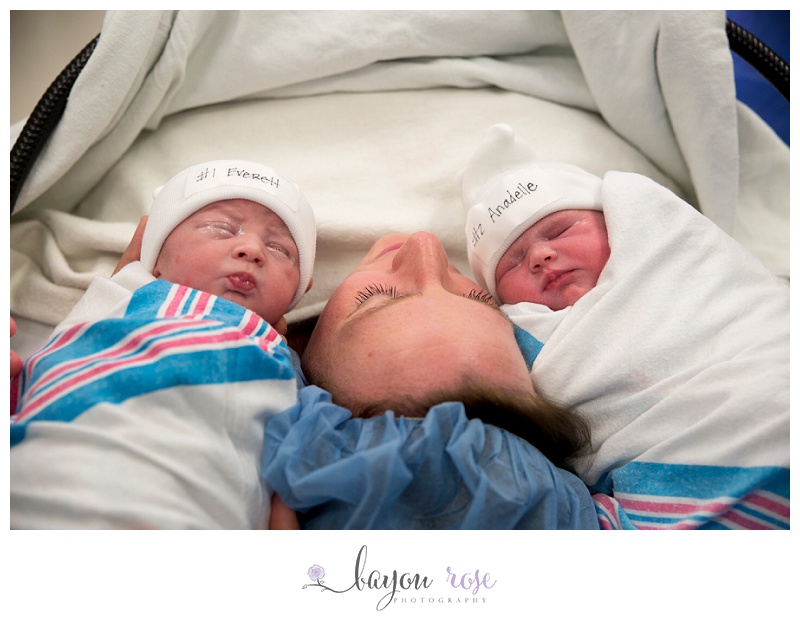 Baton Rouge Documentary Birth Photography Twins A and E 1