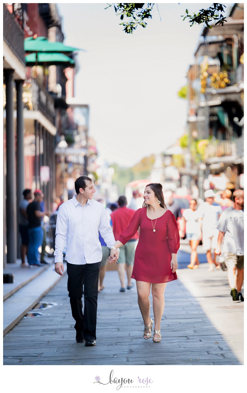 New Orleans French Quarter Engagement J and M 2
