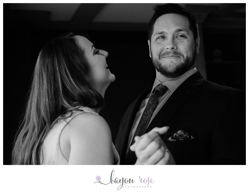 woman and man laughing during engagement session