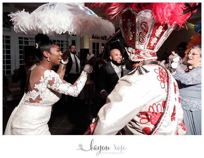 Zulu second line at wedding Pavilion of the Two Sisters New Orleans