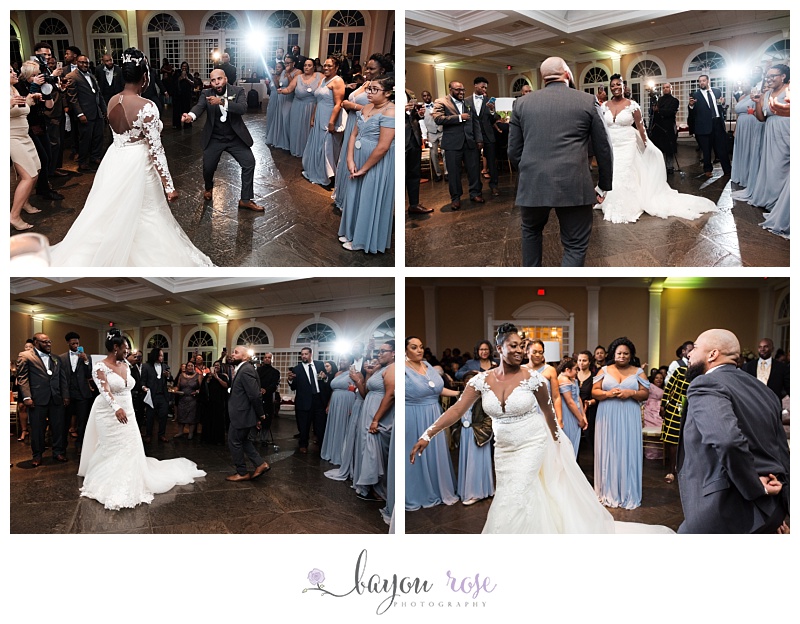 First dance at Pavilion of the Two Sisters New Orleans wedding