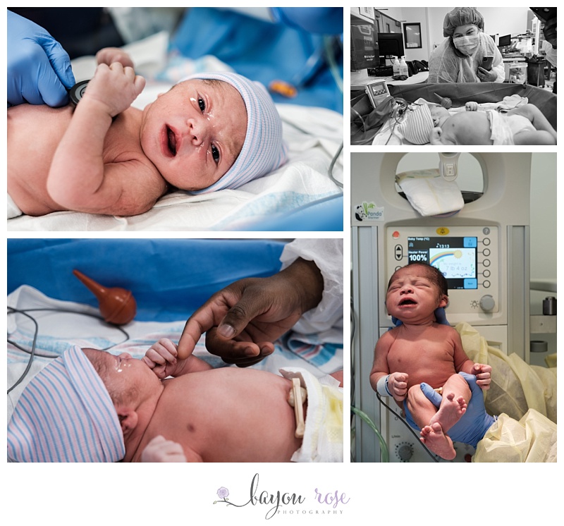 childbirth photography at woman's hospital in Baton Rouge, images of baby