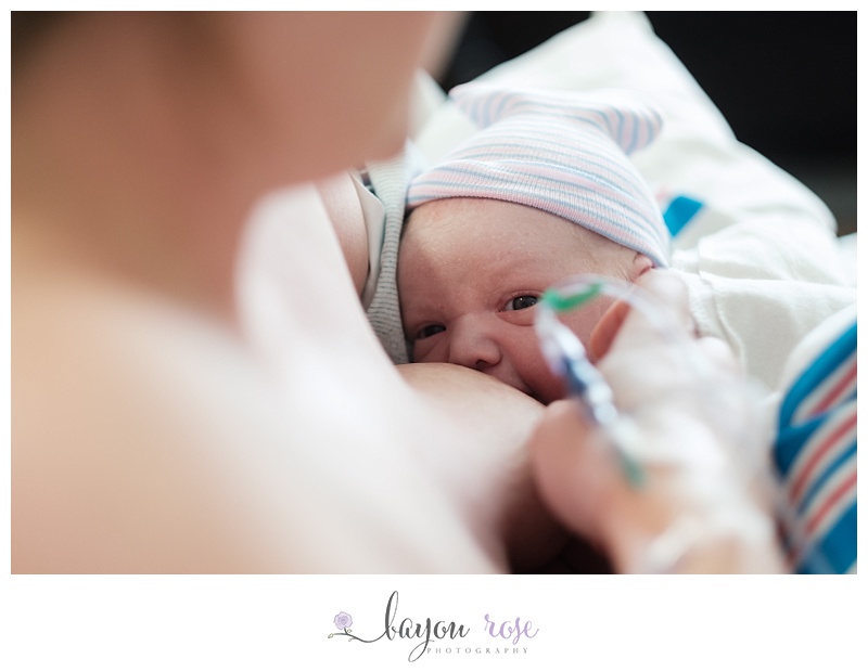 newborn breastfeeding at Woman's Hospital in Baton Rouge