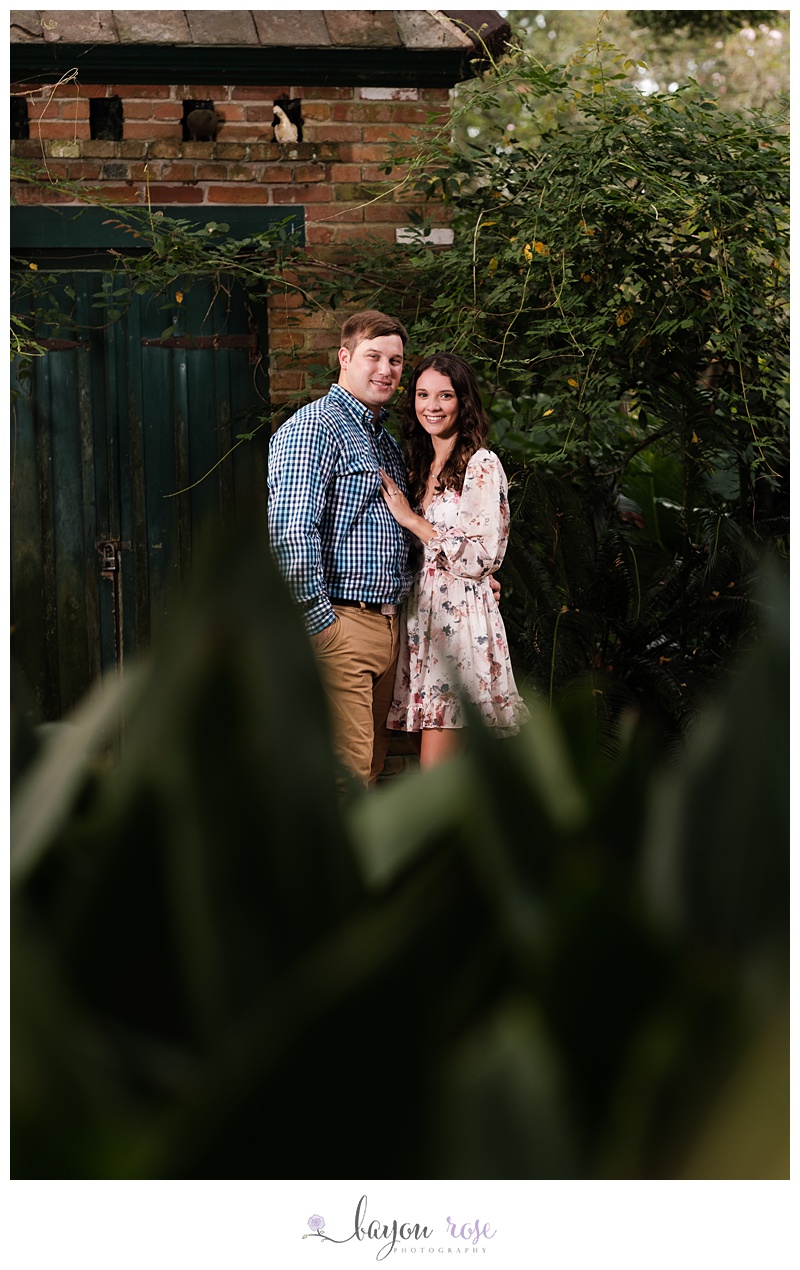Engagement photo at Windrush Gardens in Baton Rouge