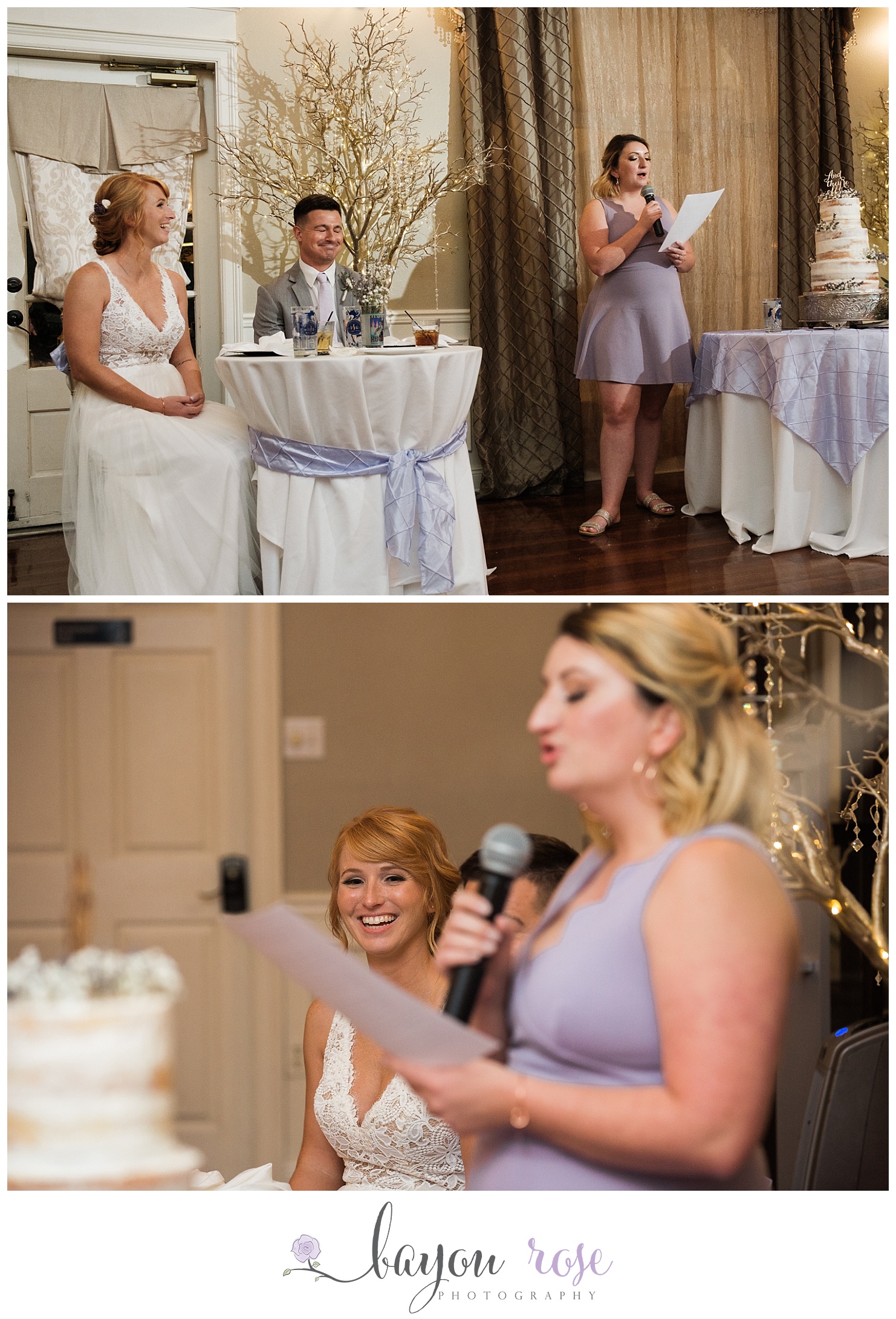 Speeches at wedding reception at The Gatehouse