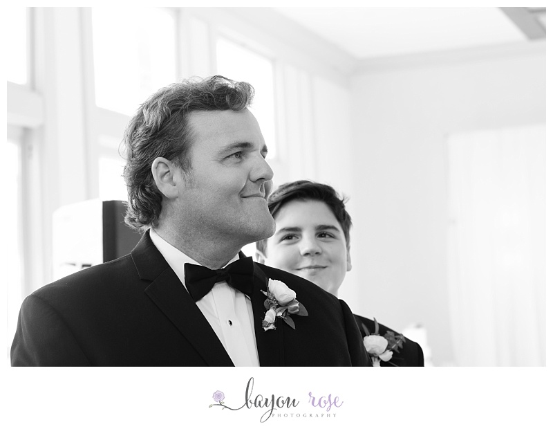 groom seeing bride for the first time