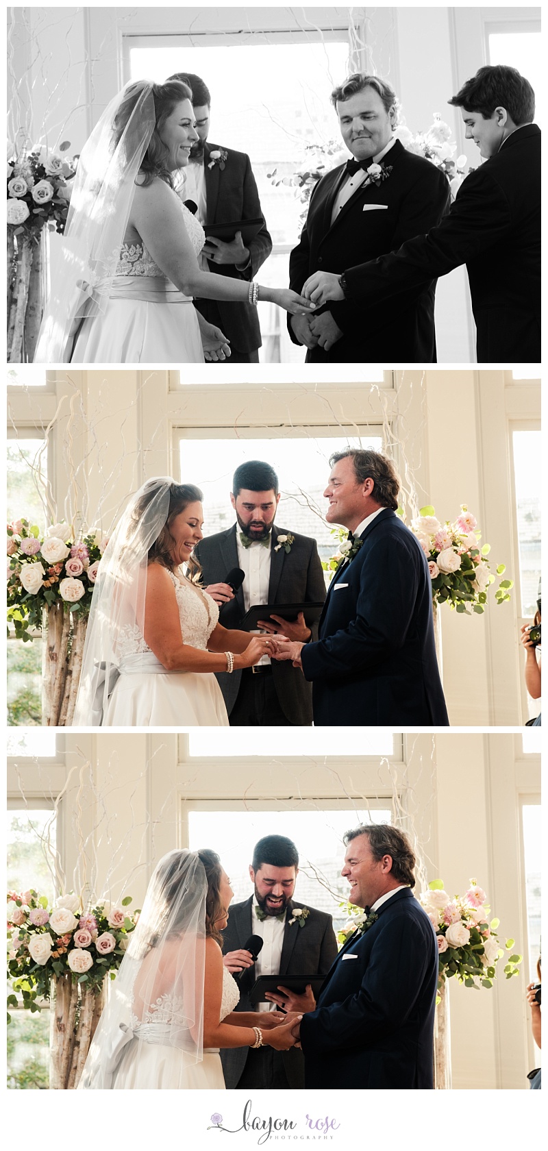 exchange of rings at The Trademark Baton Rouge wedding