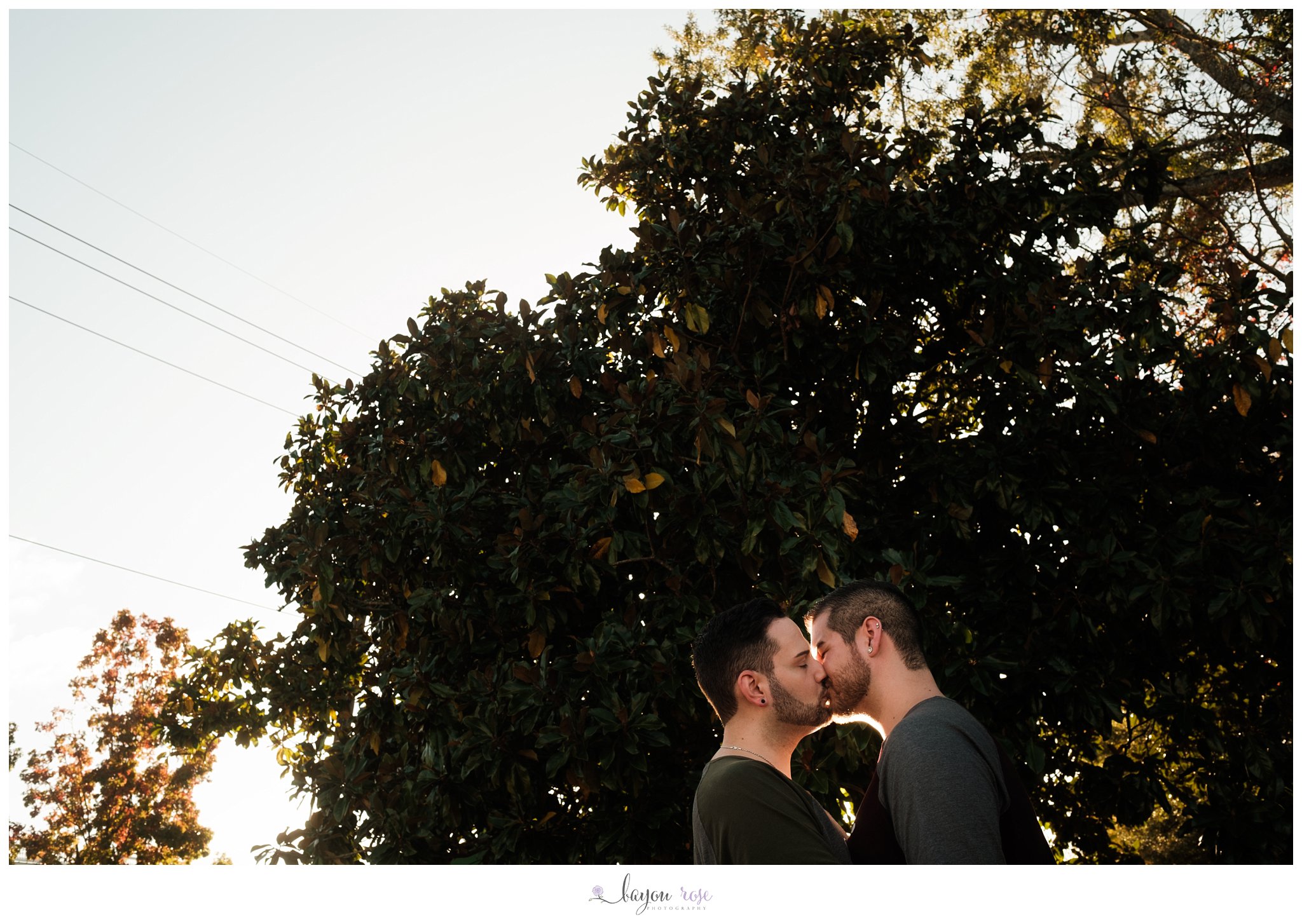 artistic gay engagement photo in Baton Rouge