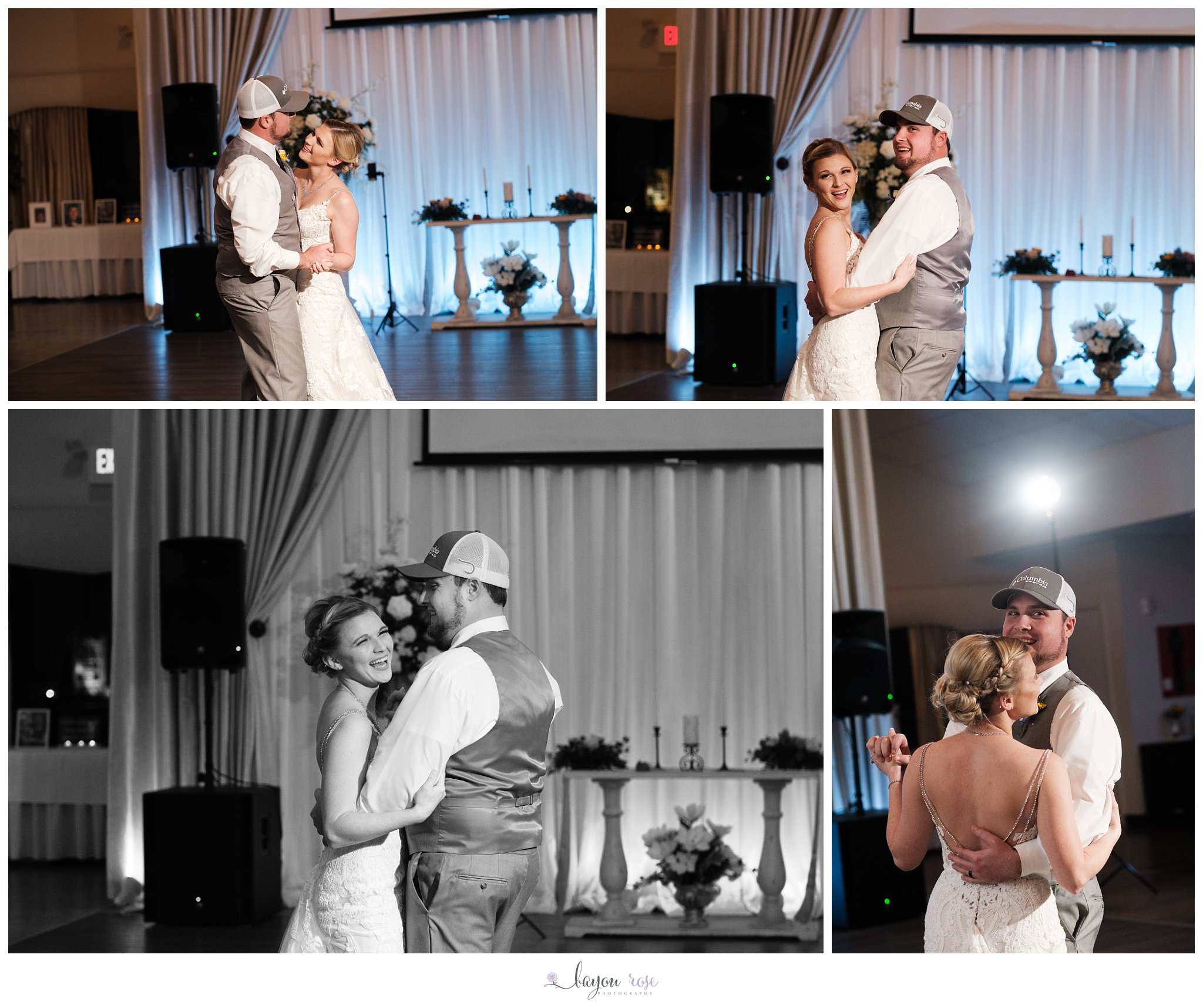 bride and groom first dance at The Oaks in Ponchatoula