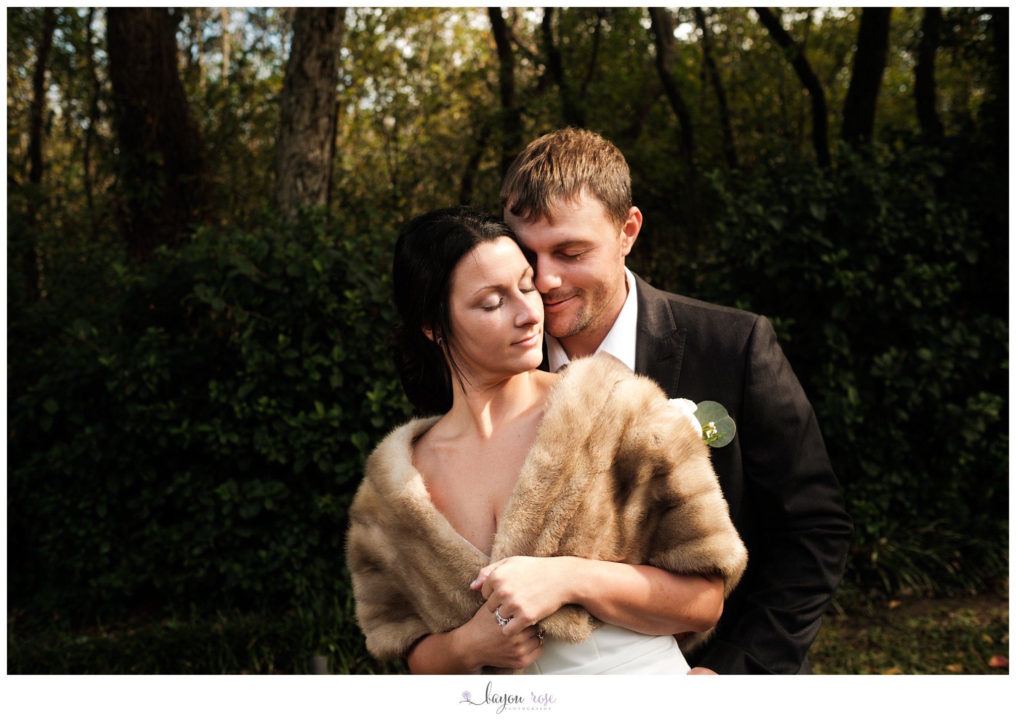 baton Rouge elopement photographer photo of bride and groom