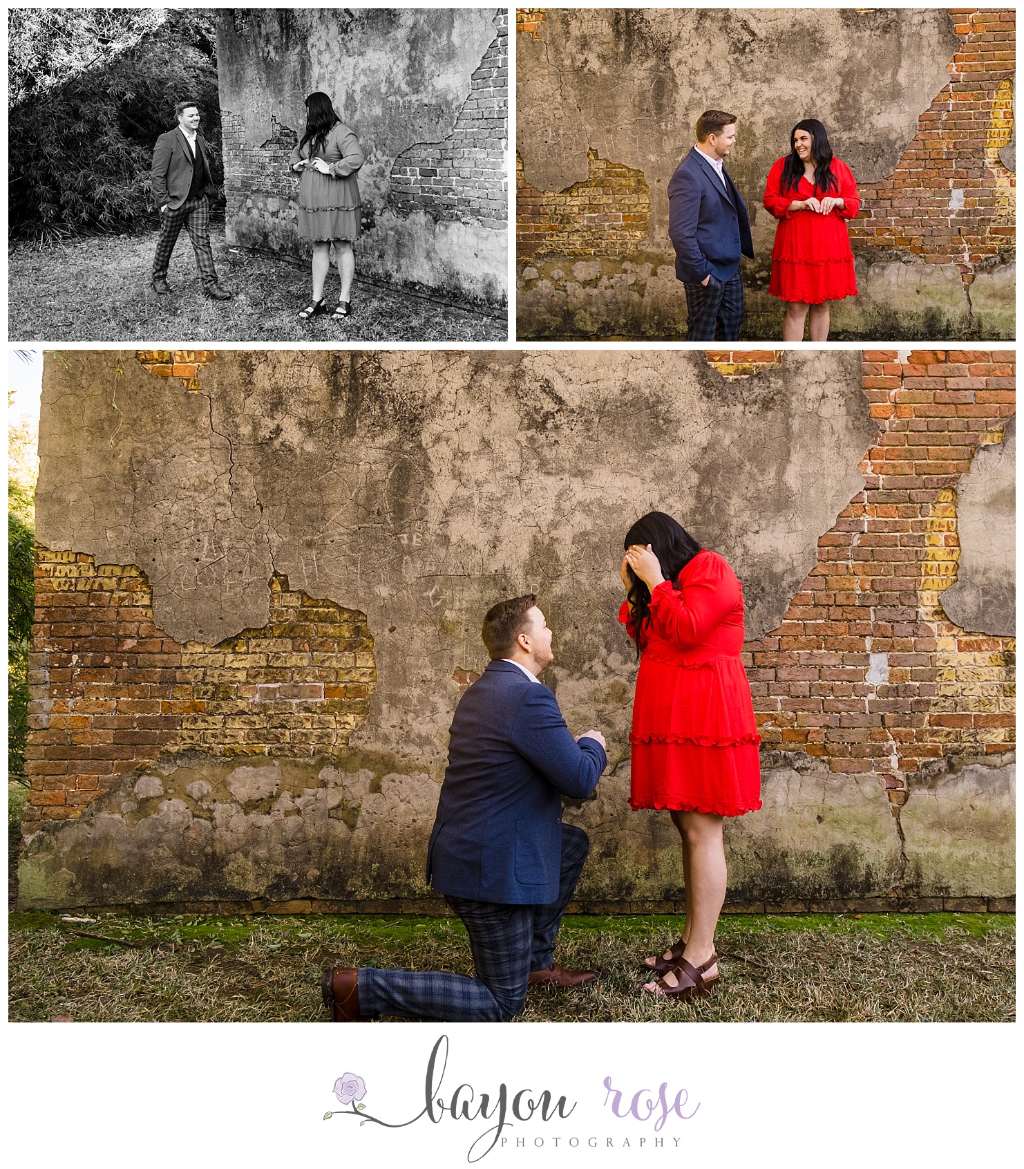 Boyfriend surprises his girlfriend by going down on one knee to propose in Armory Park Baton Rouge