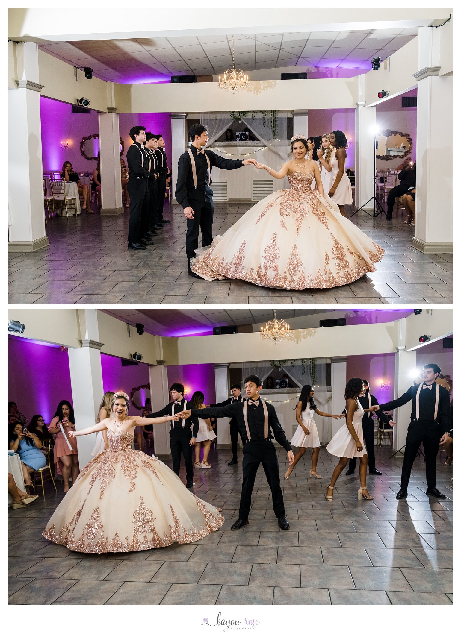 quinceanera dance with her court