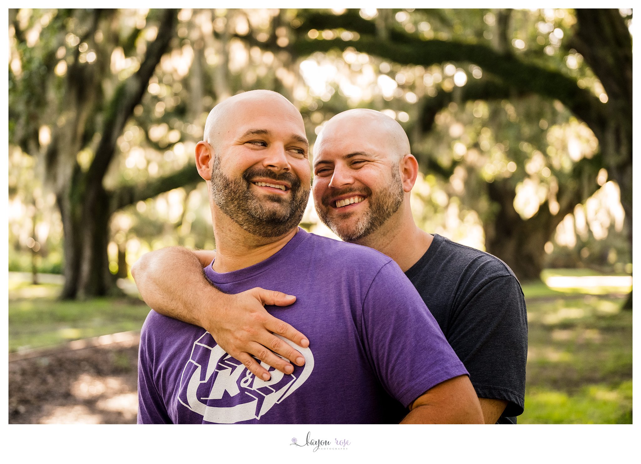 LGBTQ engagement photos in City Park New Orleans