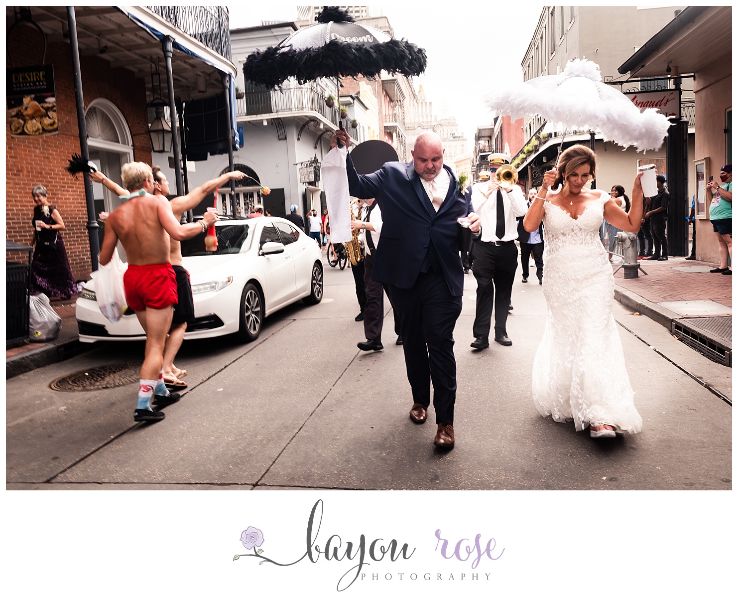 New Orleans wedding second line in the French Quarter