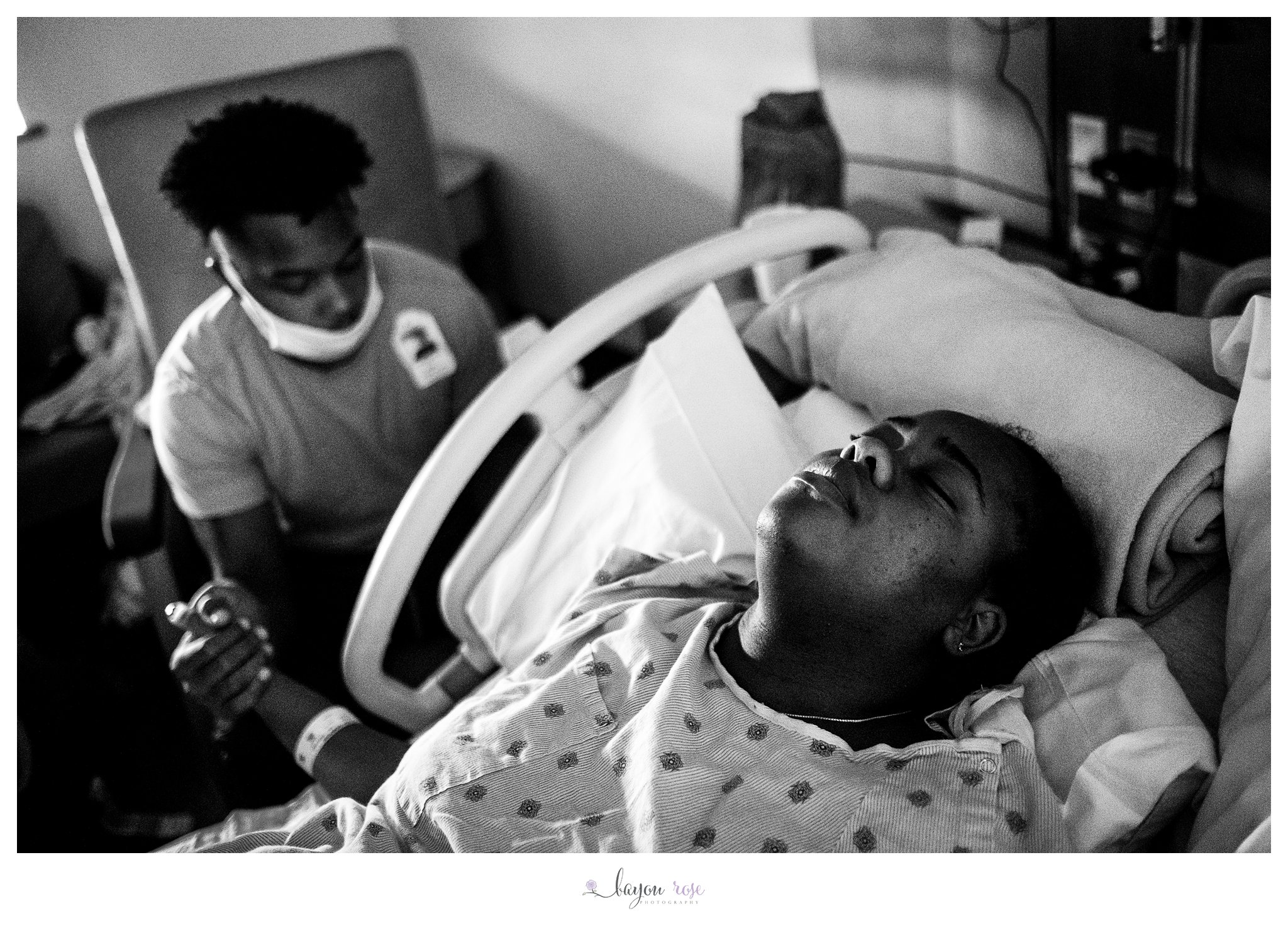 laboring black mom at Woman's Hospital Baton Rouge