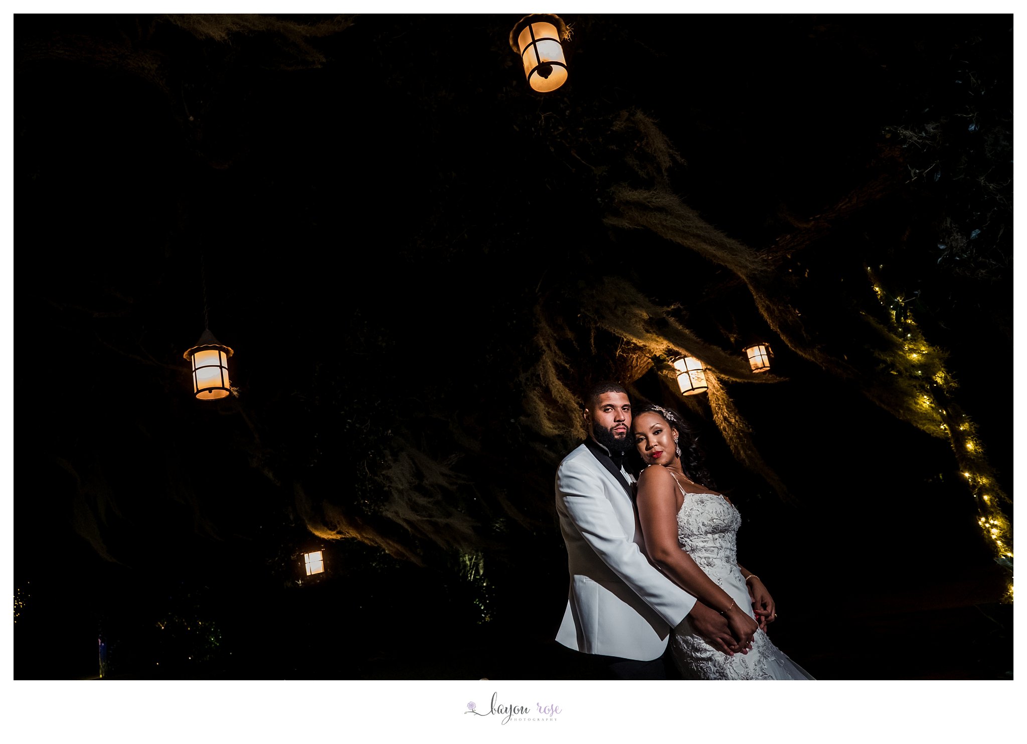 bride and groom portraits at Southern Oaks New Orleans